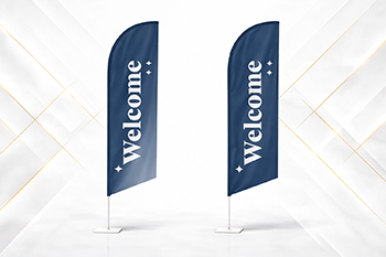 single or double side flag sharjah