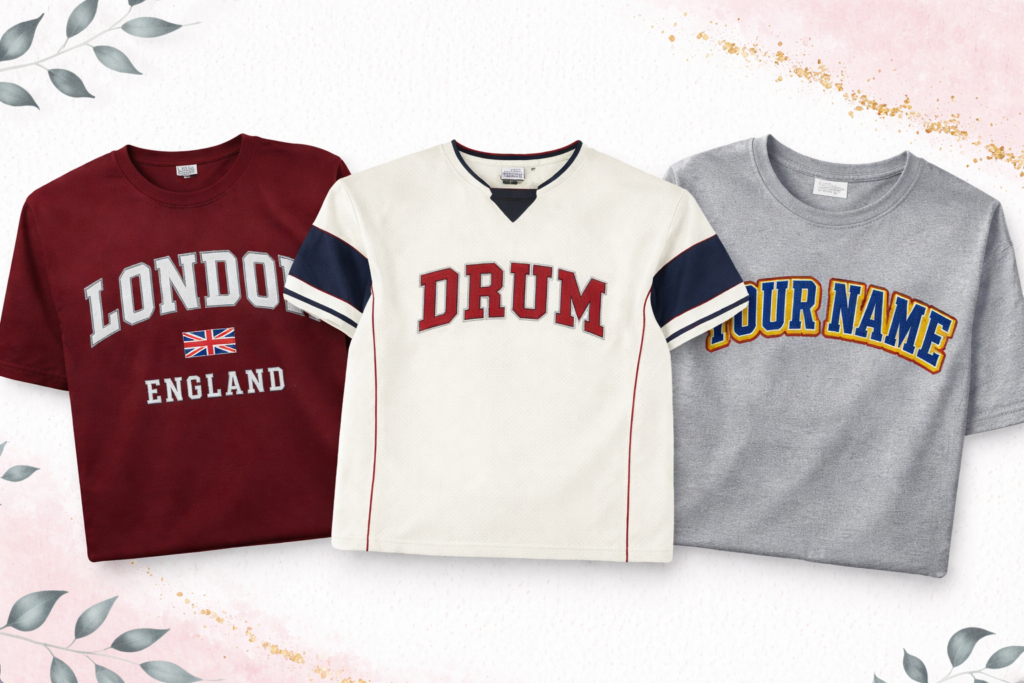 Applique T-shirts Embroidery dubai