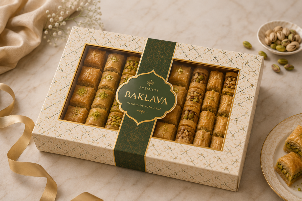 Baklava Packaging Boxes Printing