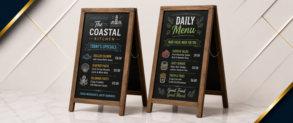 Chalkboard or Display Menu printing sharjah