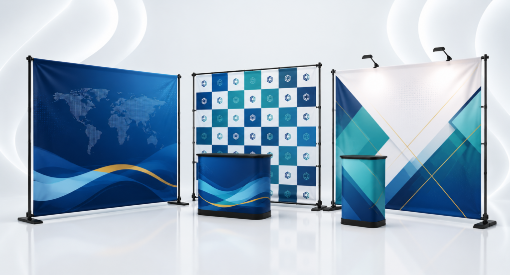 Pop-up & Roll-up Printing Conference Backdrop Collection abudhabi