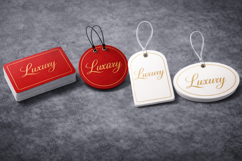 Die-Cut Shape Tag Printing sharjah