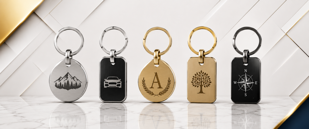 Key Chain Printing Engraving Finish abudhabi