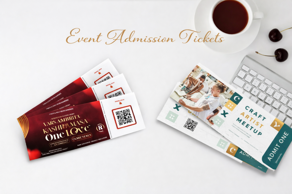 Event Admission Ticket printing sharjah