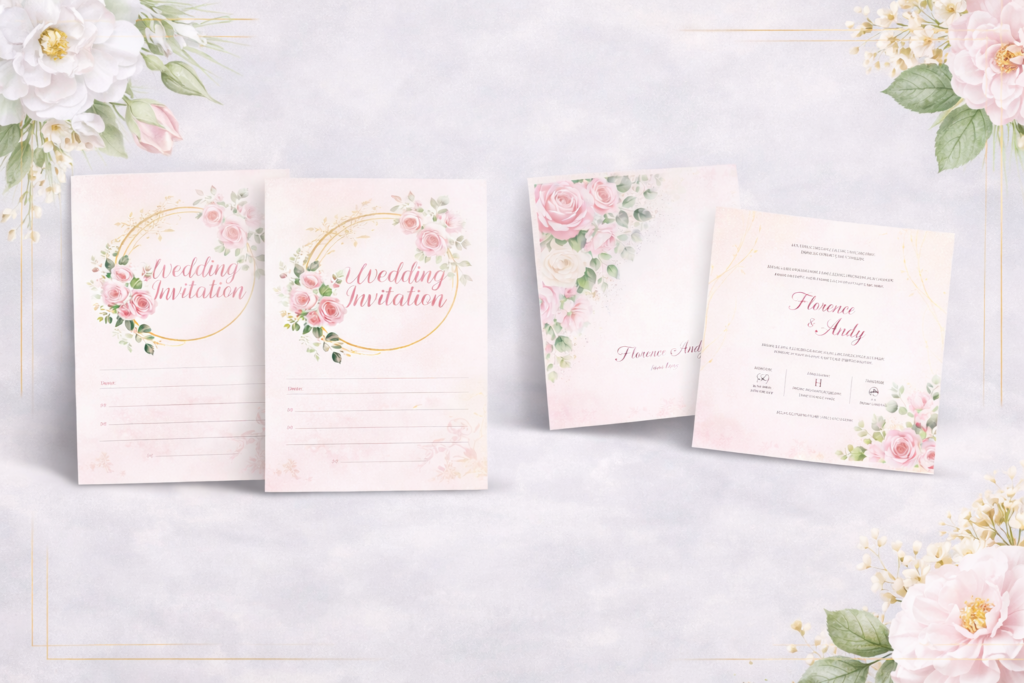 Flat wedding Cards dubai