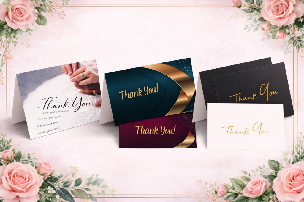 Flat thank you Card sharjah dubai