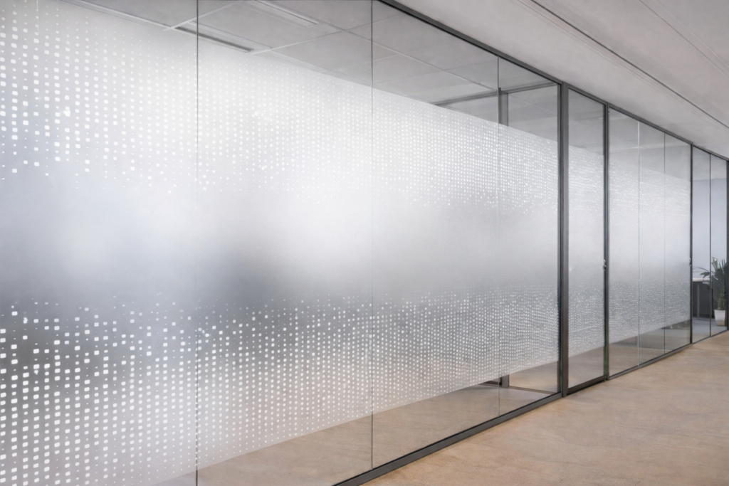 Gradient Frosted sand blast sticker Film dubai