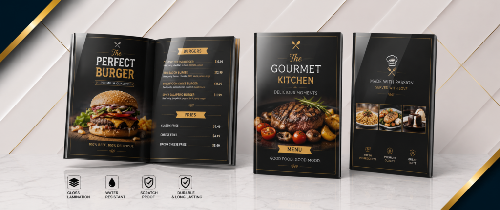 Lamination menu printing dubai