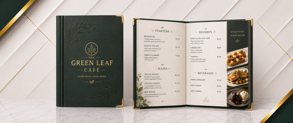 Menu Printing dubai