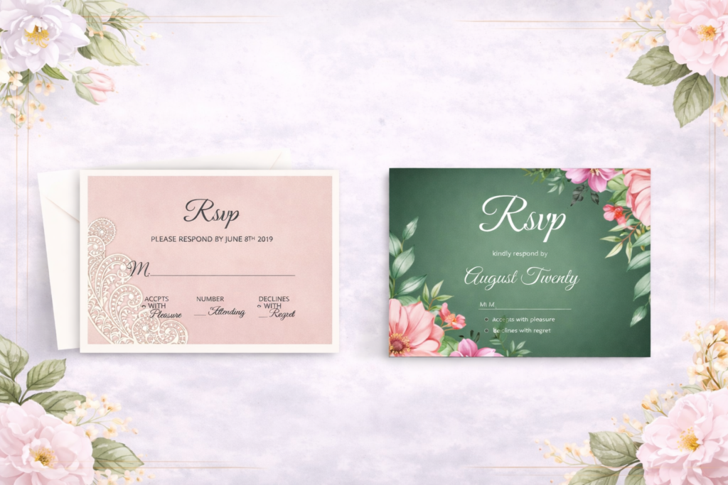 RSVP wedding Cards sharjah