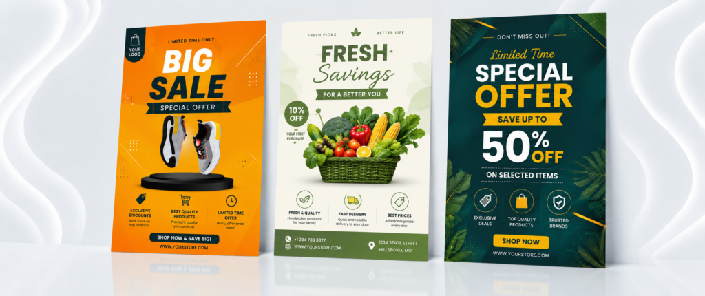 posters printing Retail Promotion Collection abudhabi