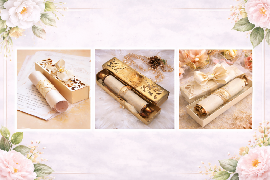 Scroll wedding Cards dubai