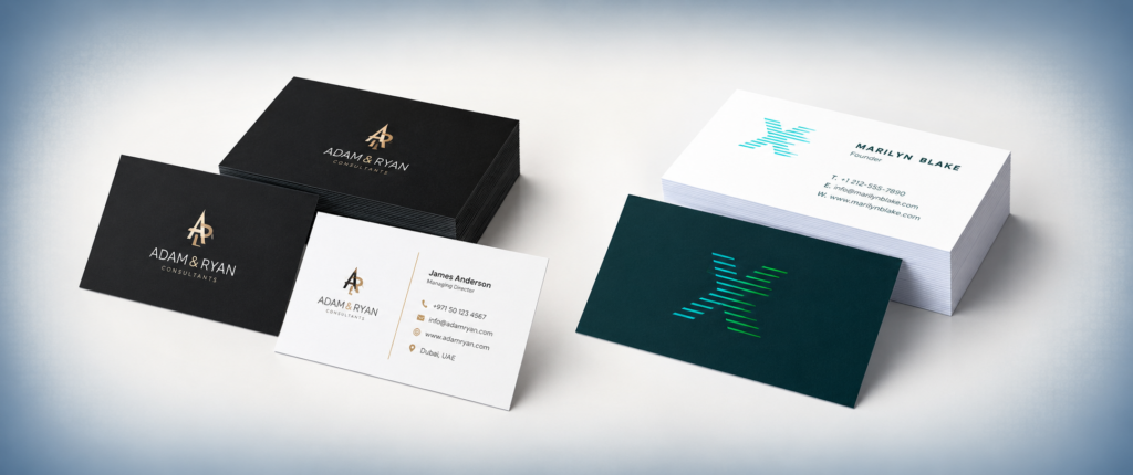 Standard business Card stock dubai