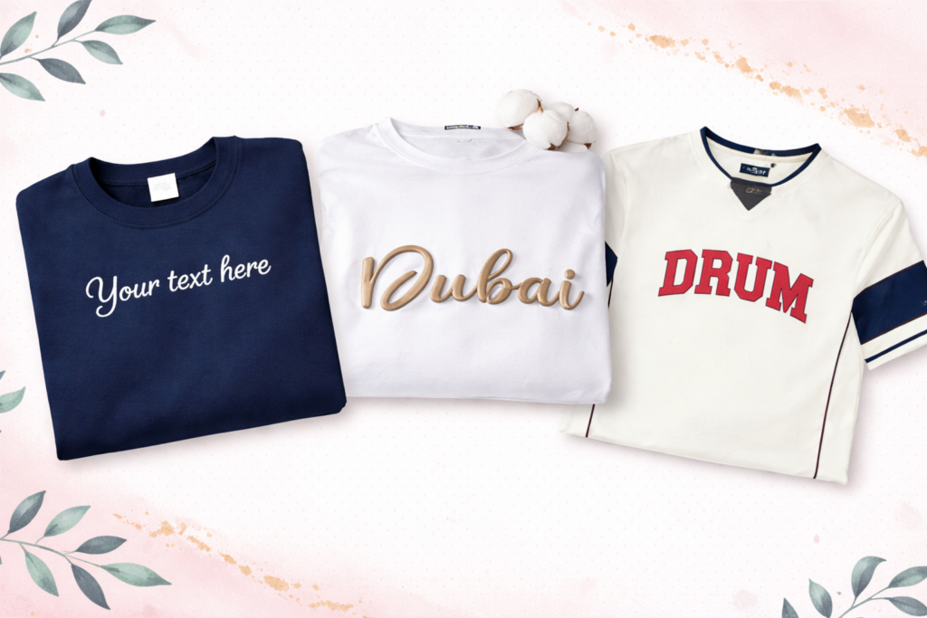T-shirts Embroidering dubai