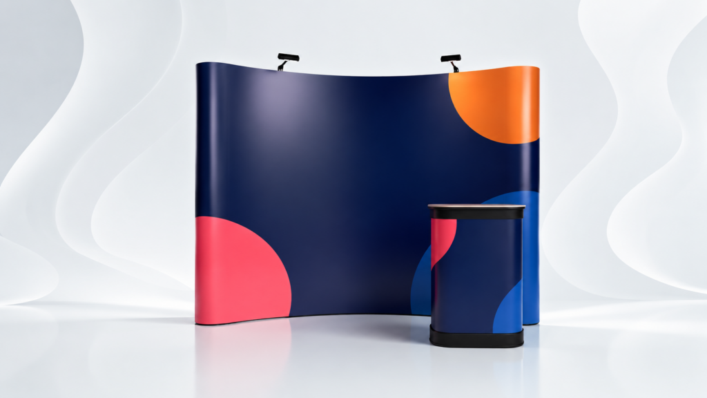 curved pop up stand sharjah