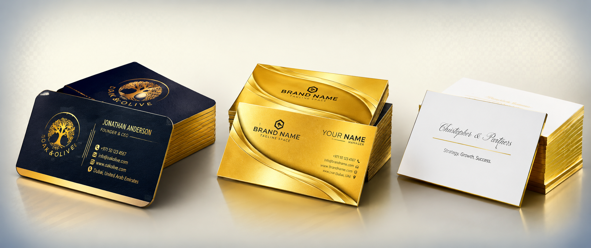 offset printing luxury business card dubai