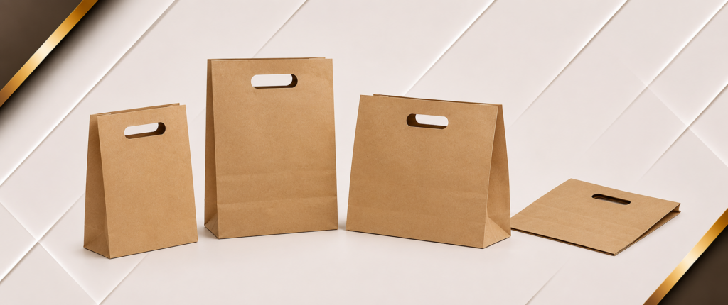 Die Cut Handle plastic Bag abudhabi