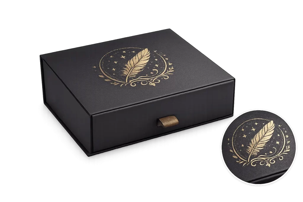 Metallic Ink Printing on gift box