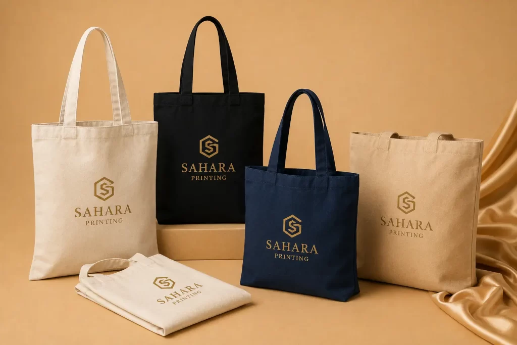 Canvas Tote Bags with printing suppliers in dubai