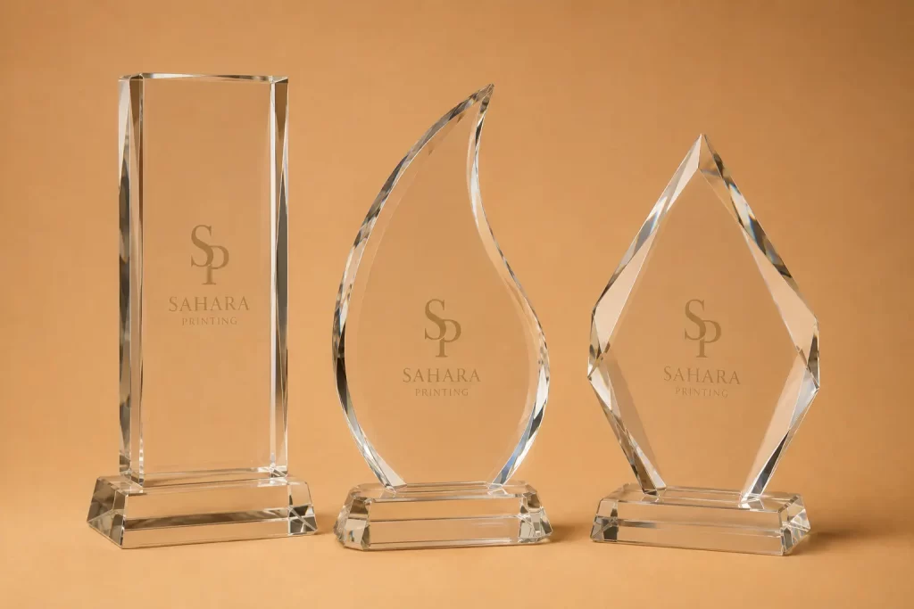 Crystal Awards with logo branding