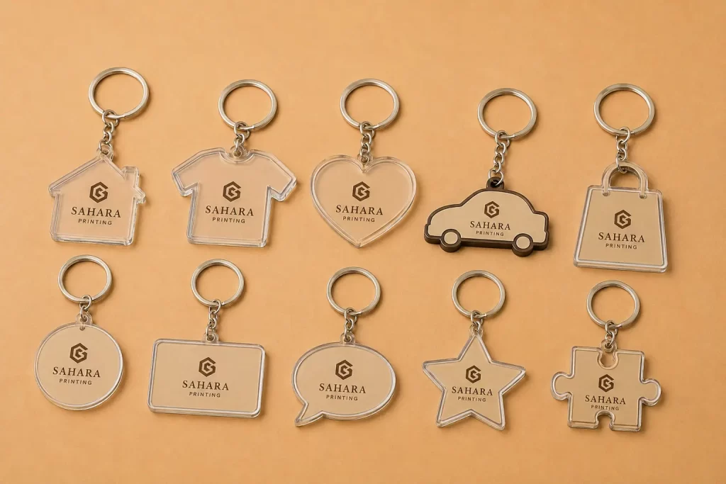 Custom Shape Keychains Printing