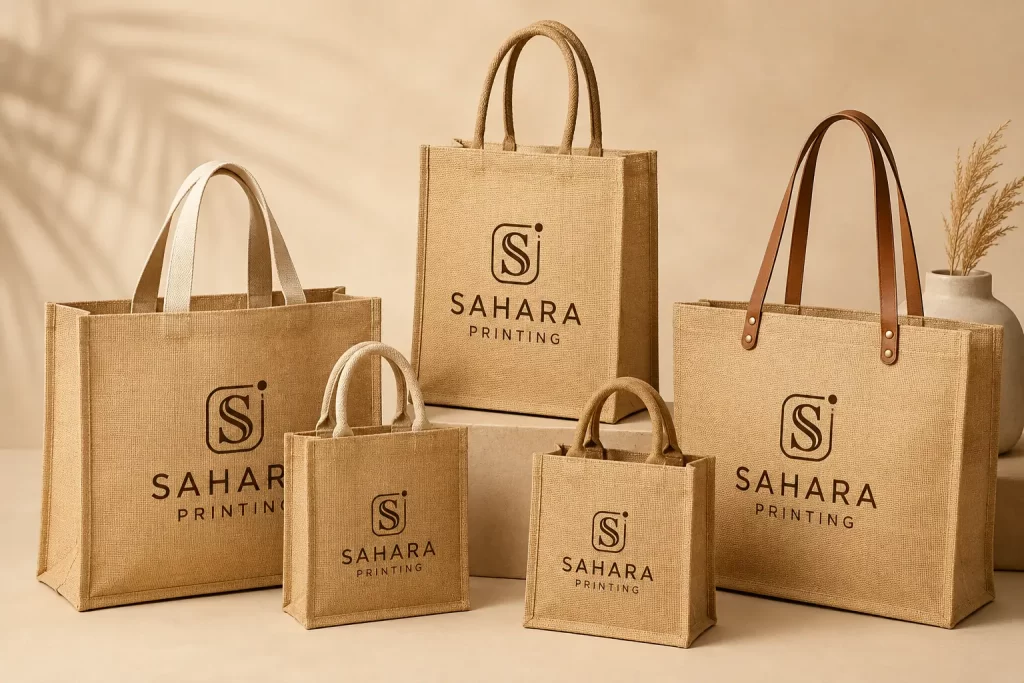 Jute Tote Bags with printing in sharjah