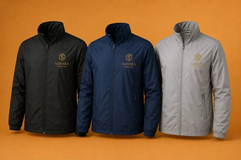 Lightweight Jackets with custom printing supplier in abu dhabi