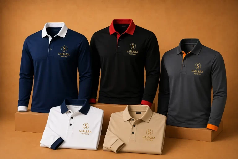 Long-Sleeve Polo T-Shirts Printing