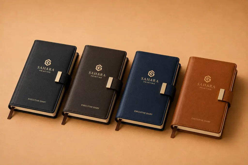 PU Leather Diaries Printing in sharjah