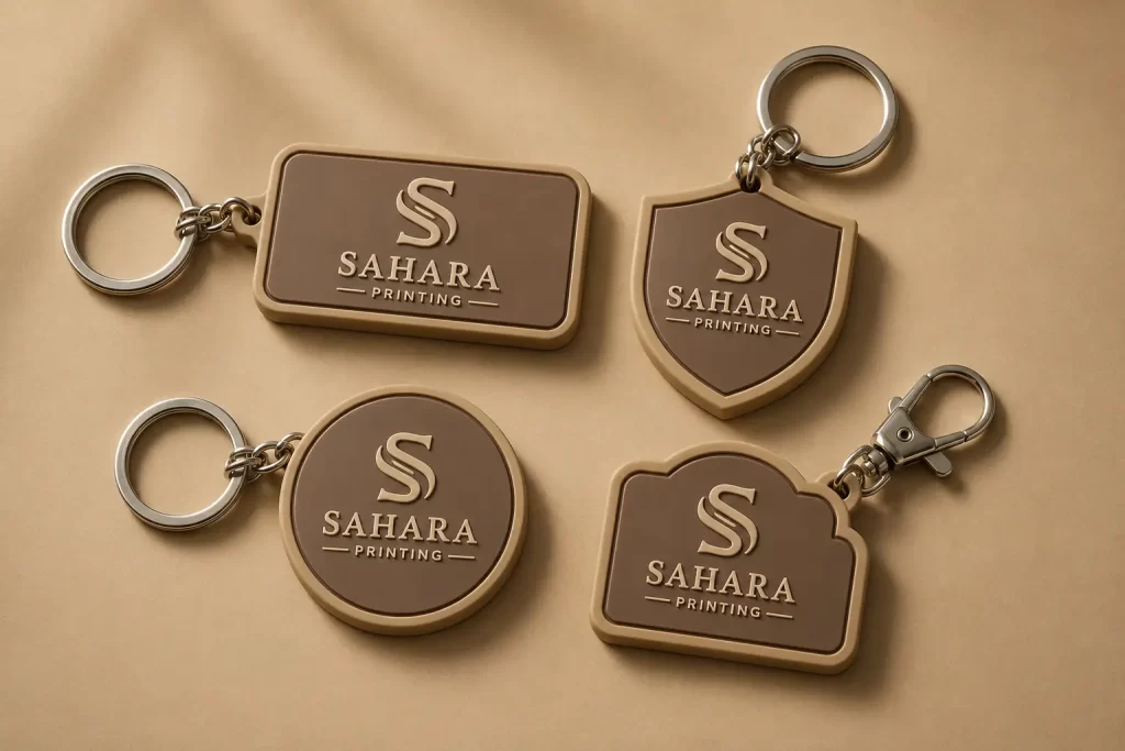 PVC Rubber Keychains Printing in dubai