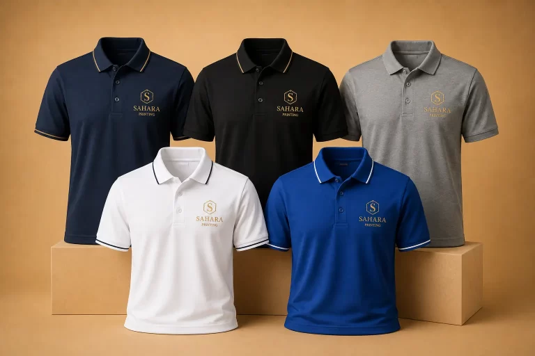Poly-Cotton Polo T-Shirts Printing in Ajman