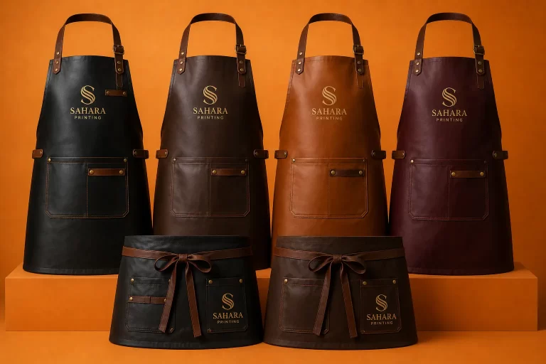 Premium Leather Aprons Printing in Abu dhabi