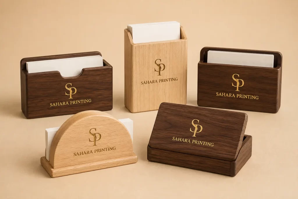 Wooden Business Card Holders